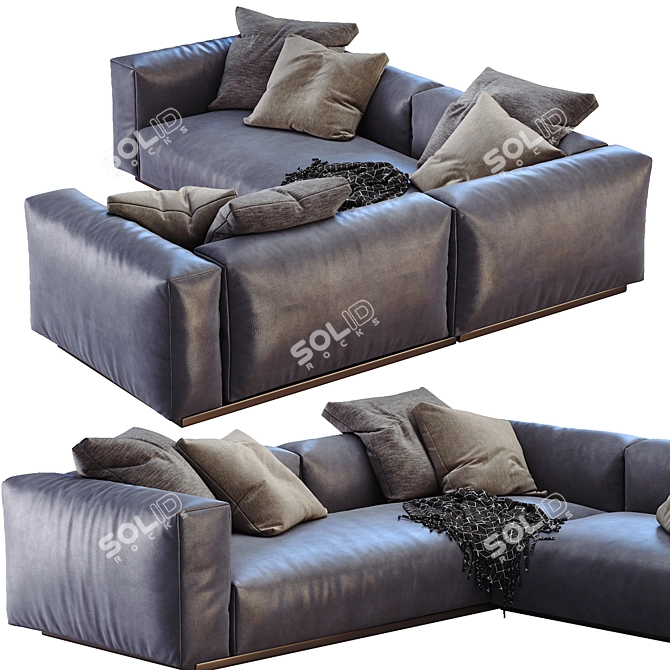 Modern Flexform Lario Sofa 3D model image 2