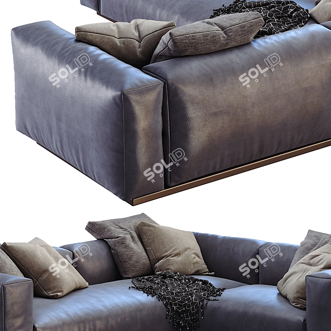 Modern Flexform Lario Sofa 3D model image 3