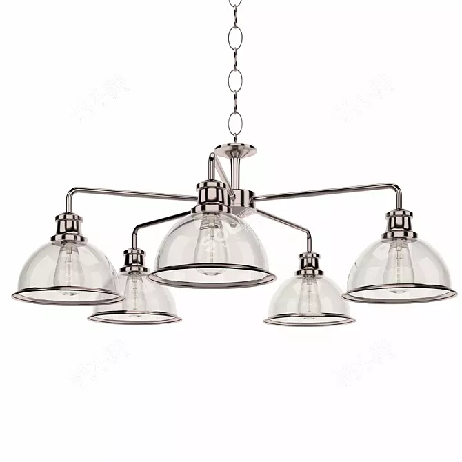 Contemporary Oglio Pendant Lamp 3D model image 1