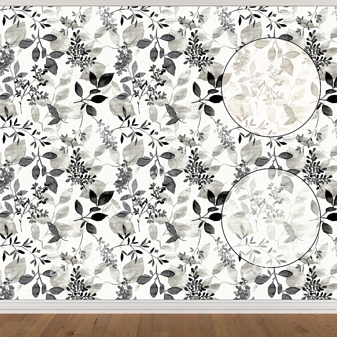 Seamless Wallpaper Set - 3 Colors 3D model image 1