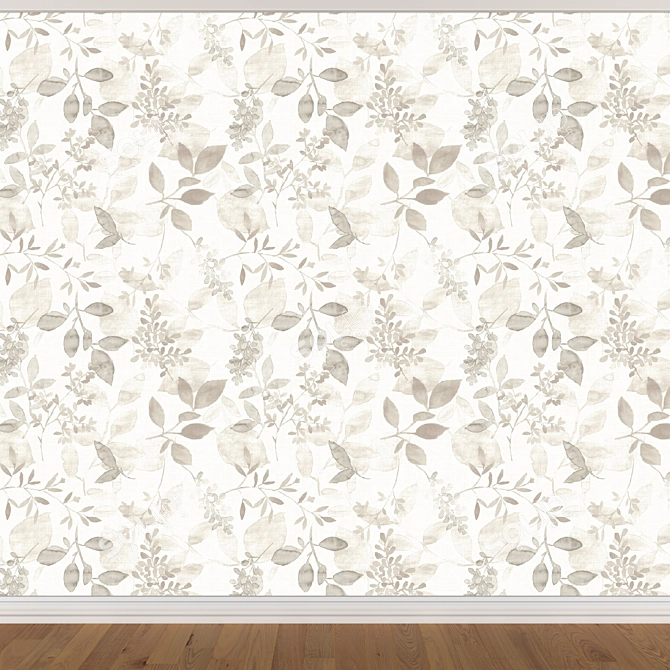 Seamless Wallpaper Set - 3 Colors 3D model image 3