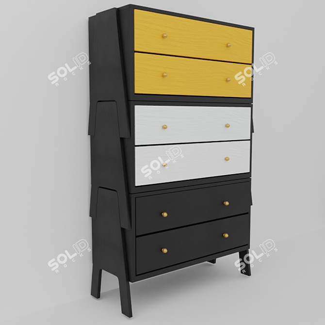 Flexible Modular Furniture Set 3D model image 11