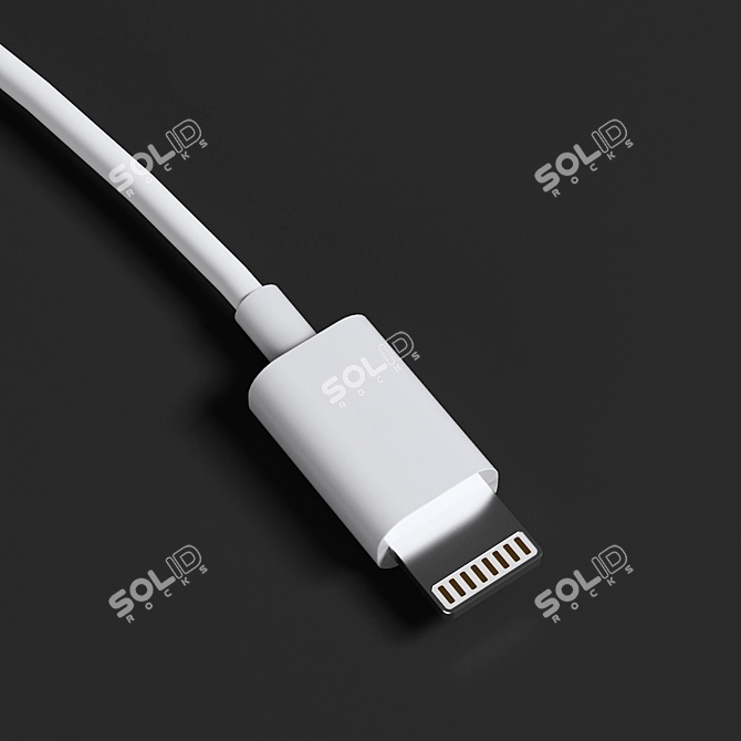 Fast Charging iPhone Charger 3D model image 3