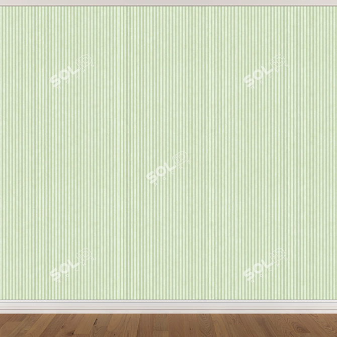 Seamless Wallpaper Set: 3 Colors & Textures 3D model image 3