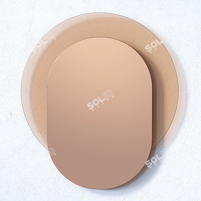 Tone-On-Tone Handmade Mirrors 3D model image 2