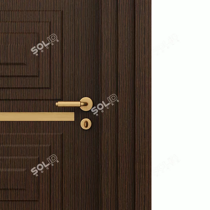 Sleek & Stylish Interior Doors 3D model image 3