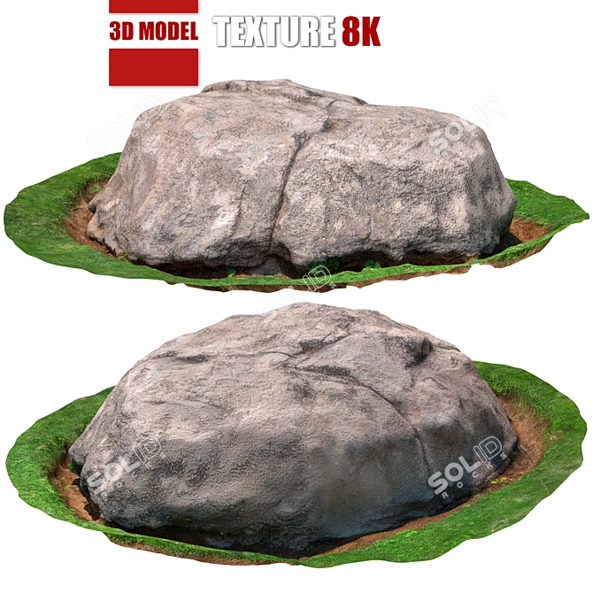 Detailed Stone Sculpture 3D model image 1