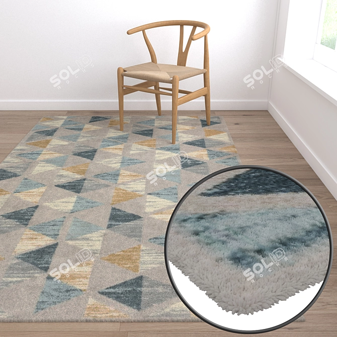 High-Quality Carpet Set 696 3D model image 5