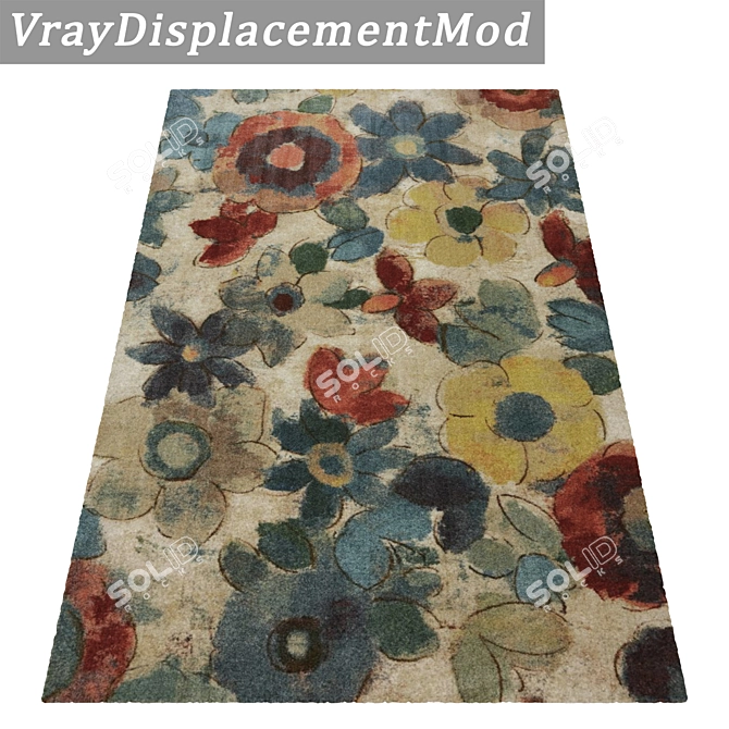 High-Quality Carpets Set 3D model image 3