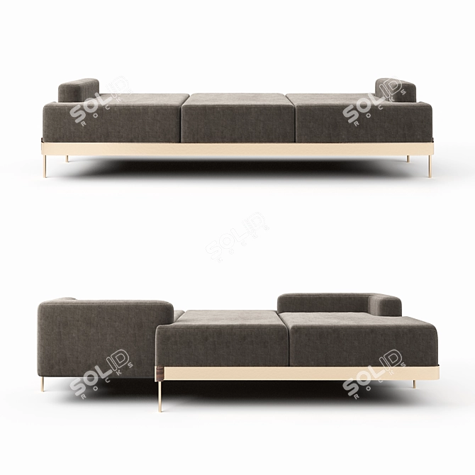 Elegant Tete a Tete: High-Quality Luxury Furniture 3D model image 2