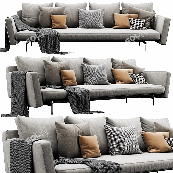 Sleek B&B Italia SAKE - Modern Elegance 3D model image 1