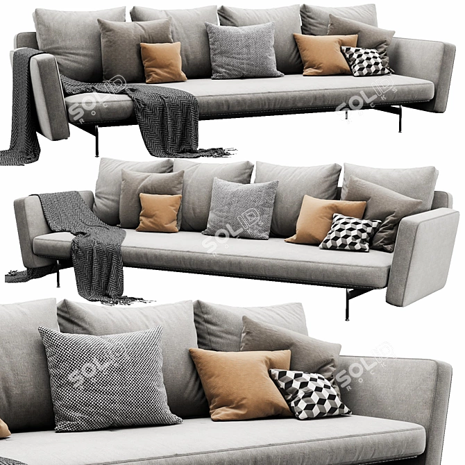 Sleek B&B Italia SAKE - Modern Elegance 3D model image 2