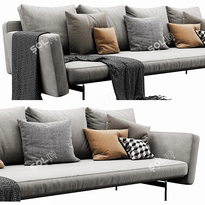 Sleek B&B Italia SAKE - Modern Elegance 3D model image 4