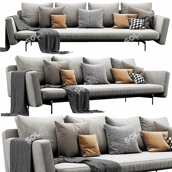 Sleek B&B Italia SAKE - Modern Elegance 3D model image 5