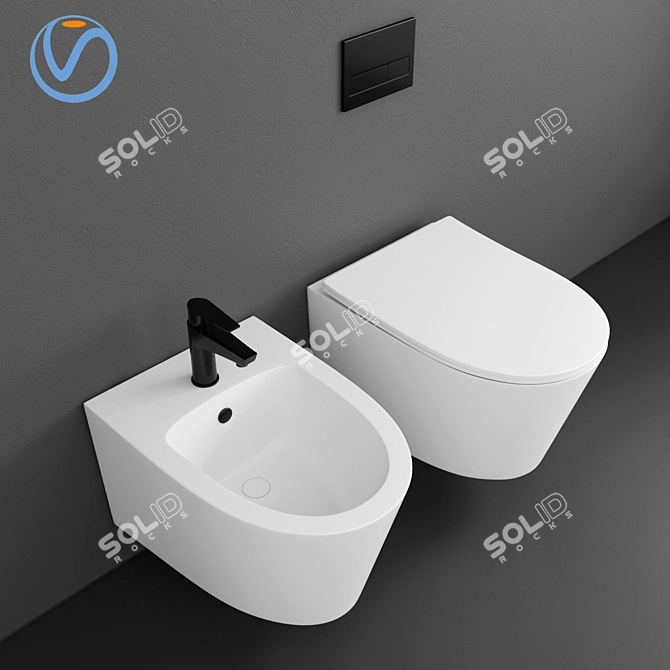 Ultimate Clean: Suyo Wras Toilet 3D model image 2