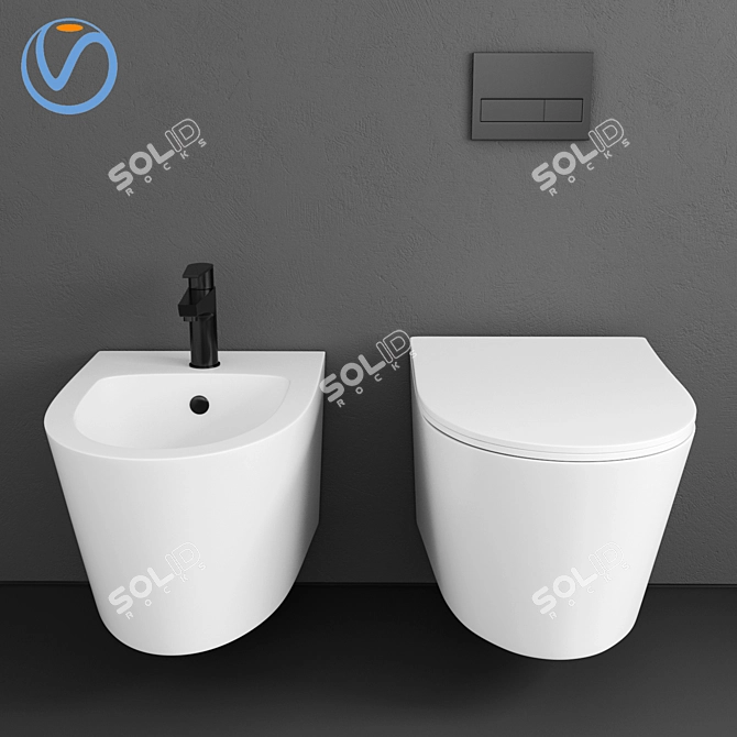 Ultimate Clean: Suyo Wras Toilet 3D model image 3