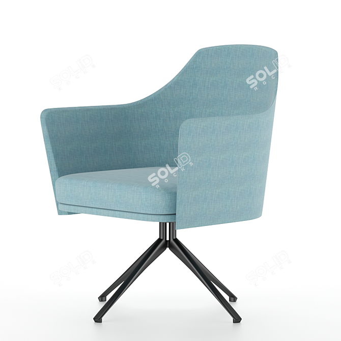 Poliform STANFORD BRIDGE Chair 3D model image 2