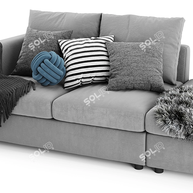 Ikea Finnala 2-Seater Sofa: Comfortable, Stylish, and Spacious 3D model image 4