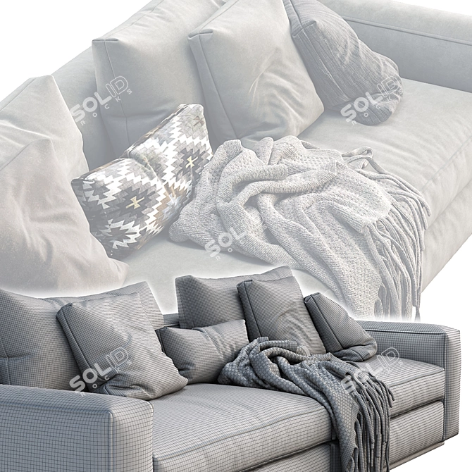 Flexform Beauty Sofa 3D model image 3