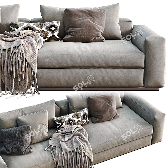 Flexform Beauty Sofa 3D model image 4