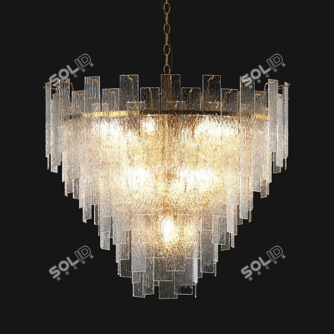 Elegant Glow: Favorite Chandelier 3D model image 1