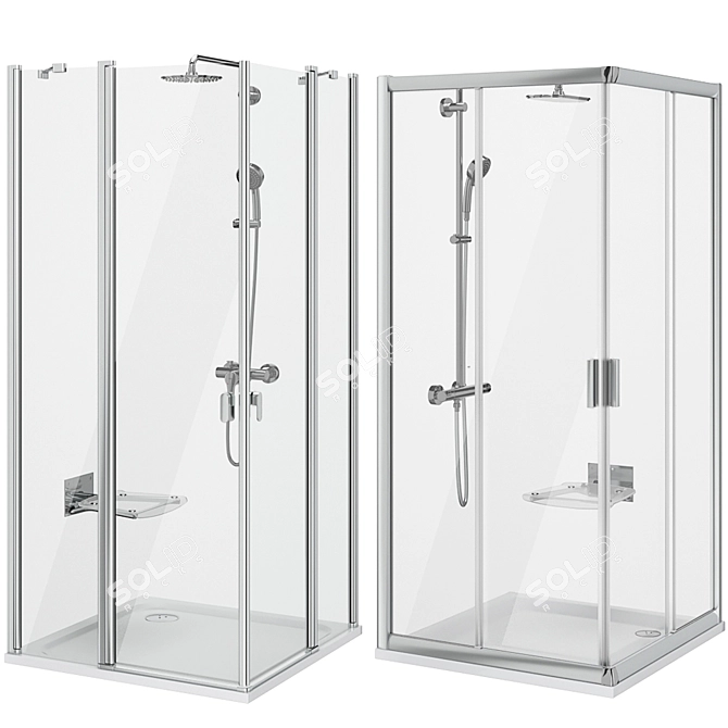 Shower Set Ravak & Radaway  2 Sizes, Multiple Models 3D model image 2