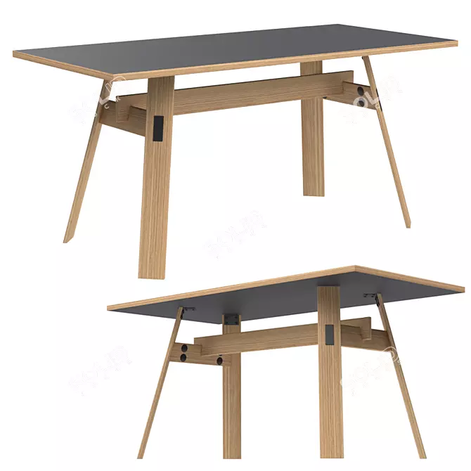 All-in-One Versatile Desk 3D model image 1