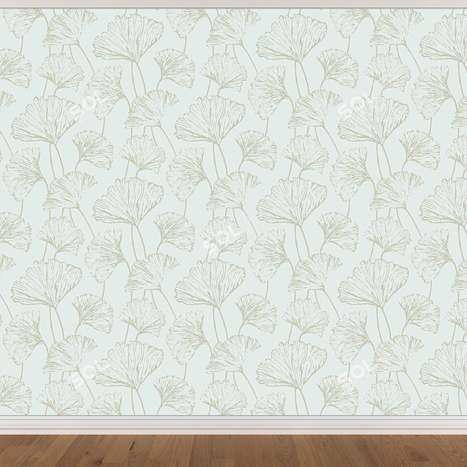 Seamless Wallpaper Set - 3 Colors 3D model image 4