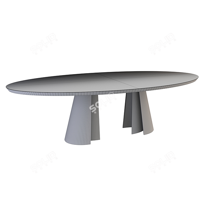 Elegant Absolute Dining Table 3D model image 3