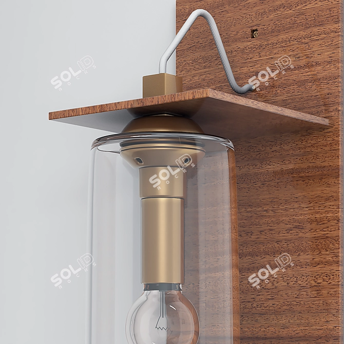 Modern Wall Light Fixture 3D model image 2