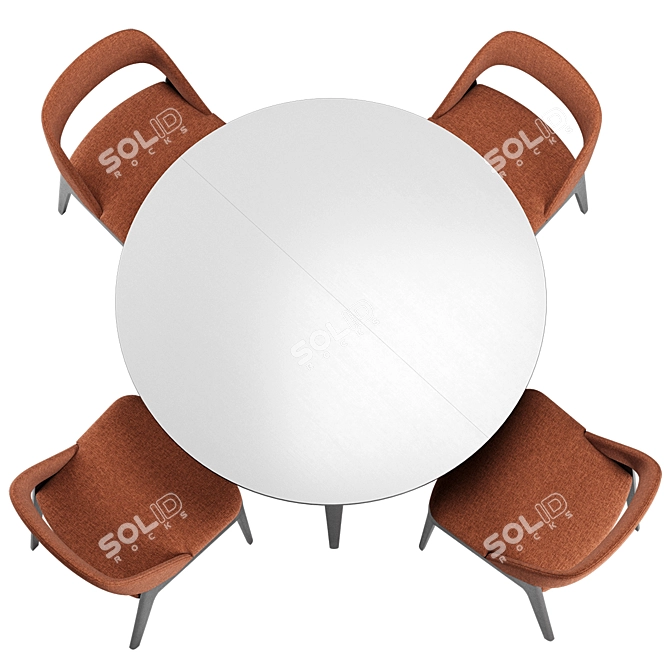 Convertible Clamp Table and Chair 3D model image 4