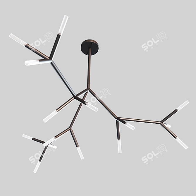 Modern Molecular Chandelier RAZE 3D model image 1