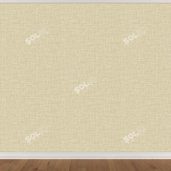 Seamless Wallpaper Set: 3 Colors 3D model image 3