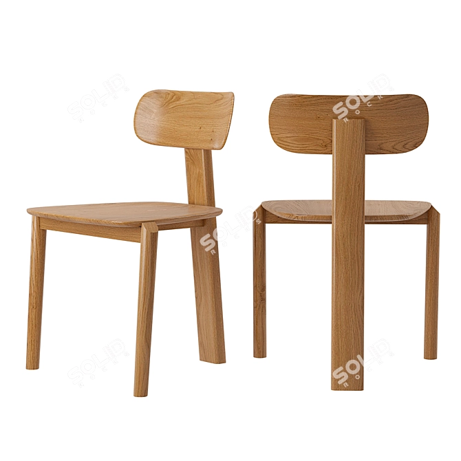 Marais Chairs by Emmanuel Gallina: Sleek and Stylish 3D model image 2