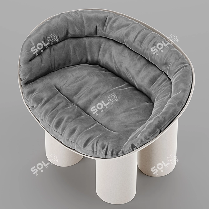 Faye TOOGOOD Roly-Poly Chair: Sleek Fibreglass Seating 3D model image 6