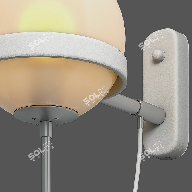 Modern LED Wall Light - 4 Colors 3D model image 2