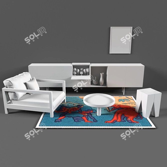 Vector Art Home Décor: "Need and Fear" Concept 3D model image 5