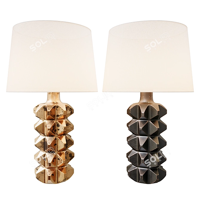 Elegant Monmouth Table Lamp 3D model image 2