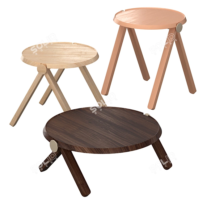 LILLIPUT Minimalist Modern Table 3D model image 1