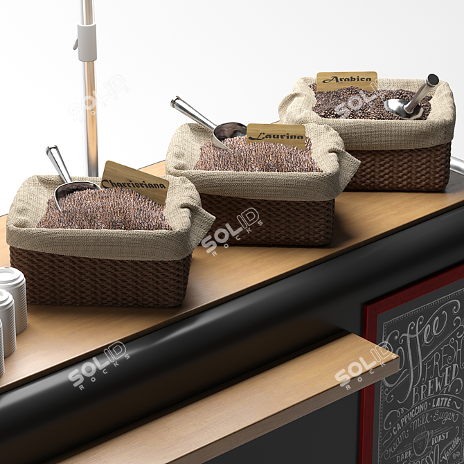 Mobile Coffee Cart: Cycling Caffeine 3D model image 3