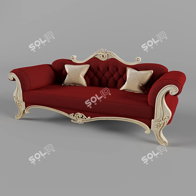 Minimalist Oak Furniture Set 3D model image 4