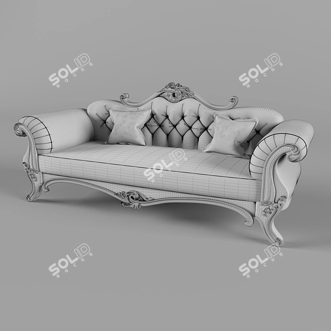 Minimalist Oak Furniture Set 3D model image 5