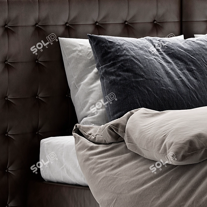 Nador Bed: Stylish Comfort for Luxurious Nights 3D model image 3