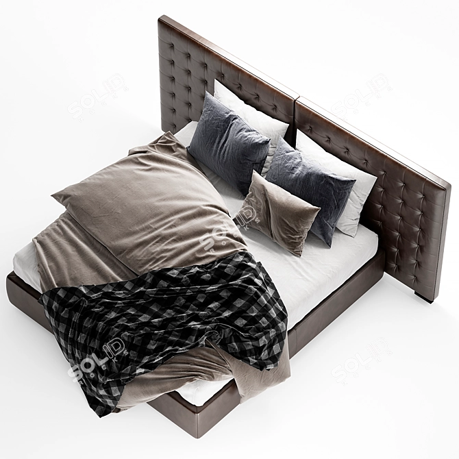 Nador Bed: Stylish Comfort for Luxurious Nights 3D model image 4
