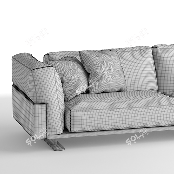 Longhi Ritual Sofa: Stylish, Comfortable, Spacious 3D model image 4