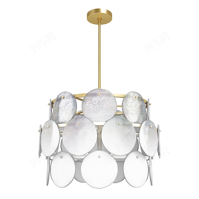 Elegant Evelyn Chandelier - Arteriors 3D model image 4