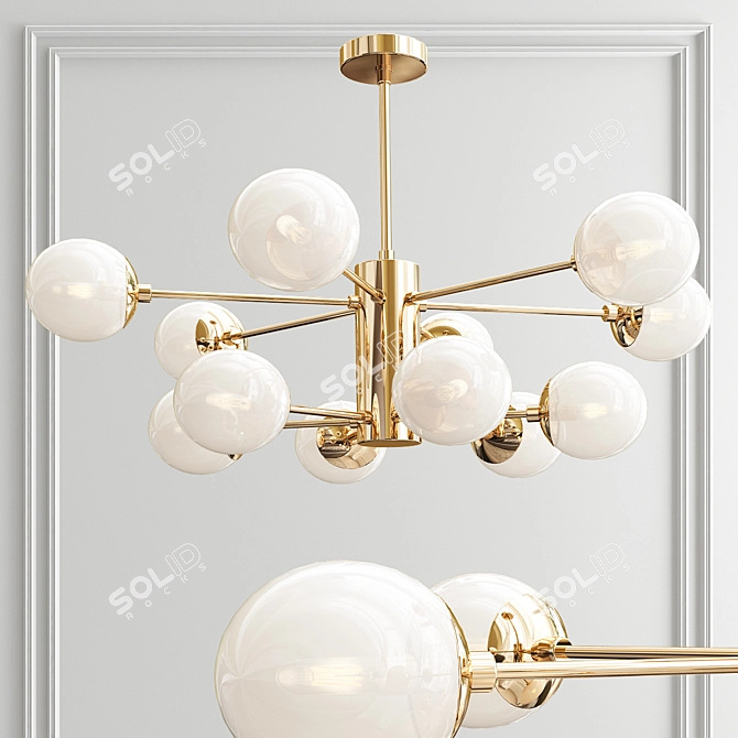 Exclusive Chandelier Collection: Chic & Luxurious 3D model image 2