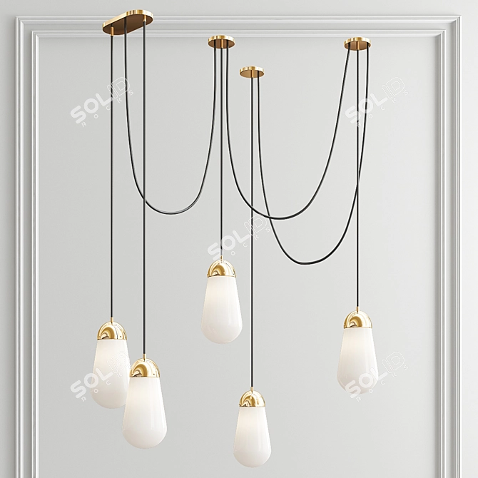 Exclusive Chandelier Collection: Chic & Luxurious 3D model image 3