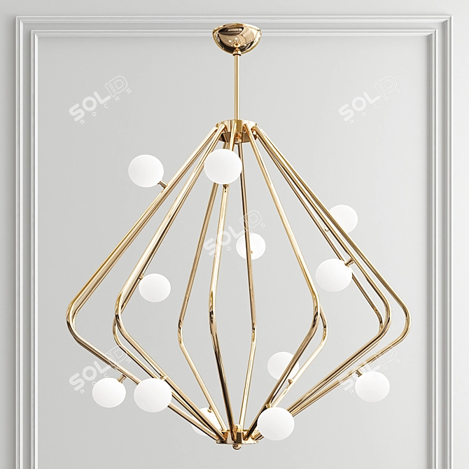 Exclusive Chandelier Collection: Chic & Luxurious 3D model image 5