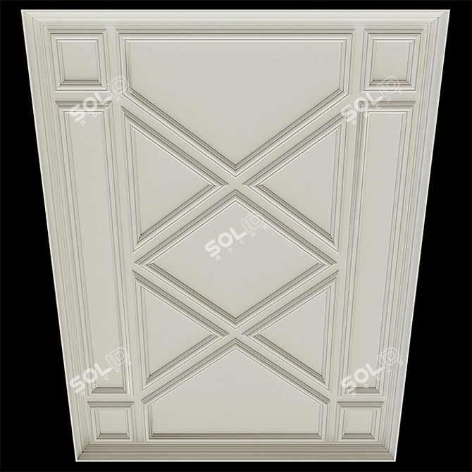Customizable Ceiling with Lighting 3D model image 2